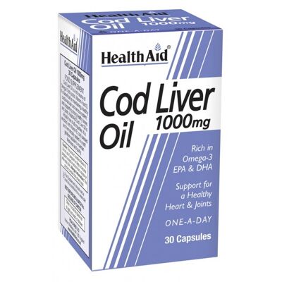 Aceite de hígado de bacalao 1000 mg Vegicaps - 30 cápsulas