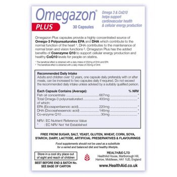 Gélules Omegazon Plus (CoQ10) 2