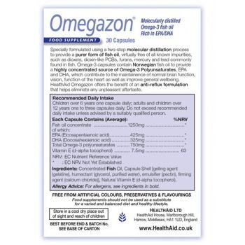 Omegazon (Omega 3 Fish Oil) Capsules - 60 Capsules 2