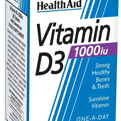 Tabletas de vitamina D3 1000iu - 120 tabletas