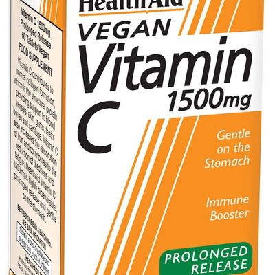 Vitamina C 1500 mg tabletas de liberación prolongada - 60 tabletas