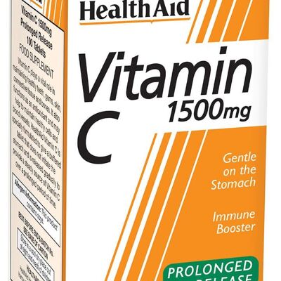 Vitamina C 1500 mg tabletas de liberación prolongada - 100 tabletas