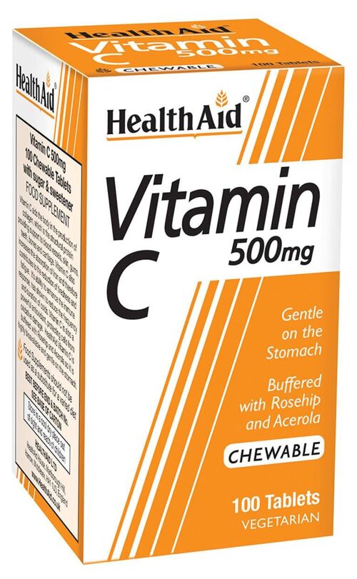 Vitamin C 500mg Chewable Tablets - 100 Tablets