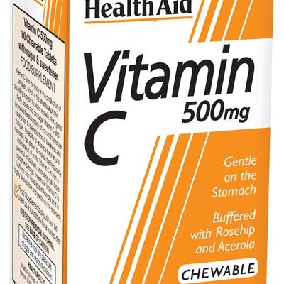 Vitamin C 500mg Chewable Tablets - 100 Tablets