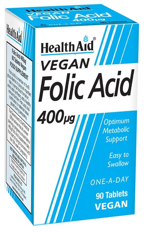Folic Acid 400µg Tablets - 90 Tablets