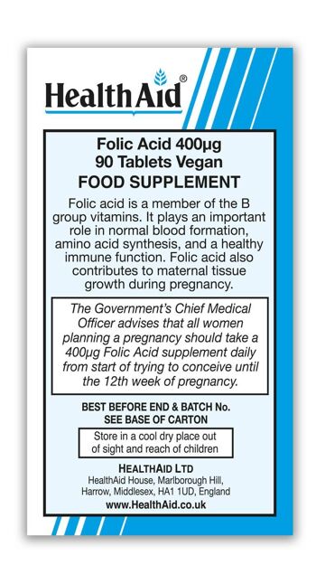 Comprimés d'acide folique 400µg - 270 comprimés 1
