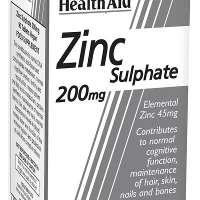Comprimidos de sulfato de zinc de 200 mg