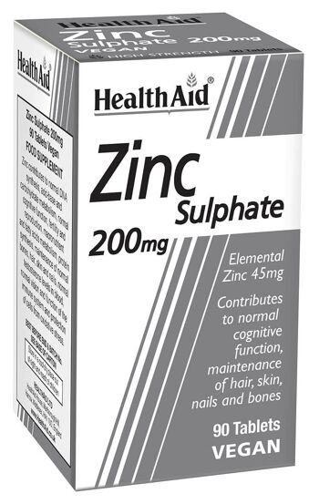 Comprimés de sulfate de zinc 200 mg 1