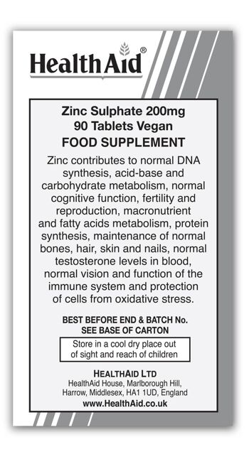 Comprimés de sulfate de zinc 200 mg 2