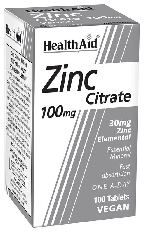 Zinc Citrate 100mg Tablets
