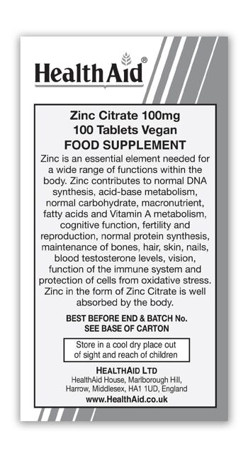 Comprimés de citrate de zinc 100mg 3