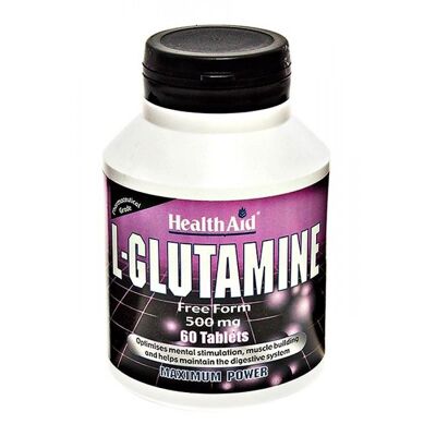 L-Glutamine 500mg + Vitamin B6 Tablets