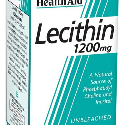 Capsule di lecitina da 1200 mg (non sbiancate)
