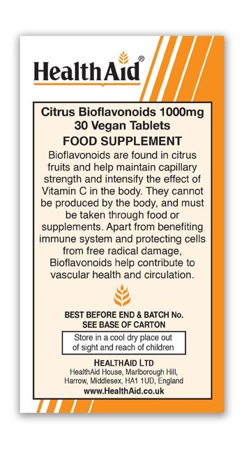 Comprimés de 1000 mg de bioflavonoïde d'agrumes 3