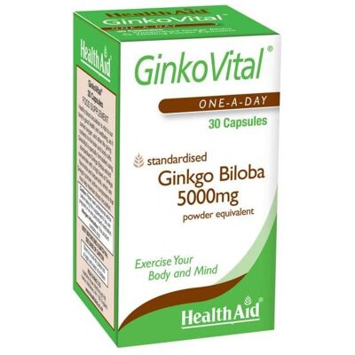 Cápsulas de 5000 mg de Ginko Vital Gingko Biloba