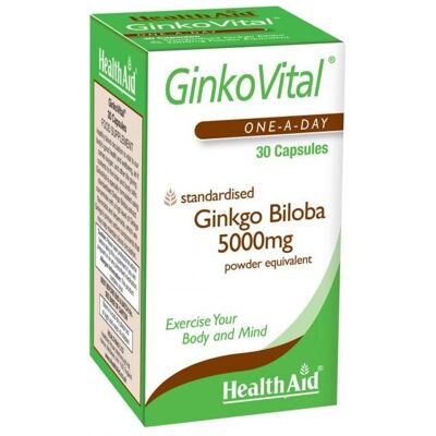 Ginko Vital Gingko Biloba 5000mg Capsules