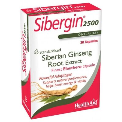 Sibergin 2500 (Ginseng siberiano 2500 mg) Cápsulas