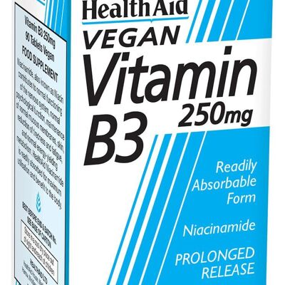 Tabletas de vitamina B3 de 250 mg (niacinamida)