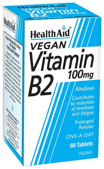 Comprimés de vitamine B2 100 mg (riboflavine) 1