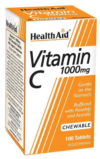 Vitamine C 1000mg Comprimés à Croquer - 100 Comprimés 1