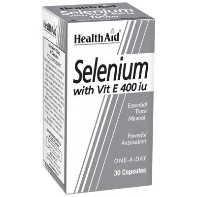 Cápsulas de selenio 100ug + vitamina E 400iu
