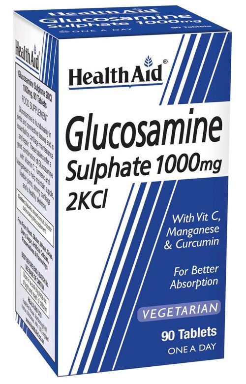 Glucosamine Sulphate 2KCl 1000mg  Tablets - 90 Capsules