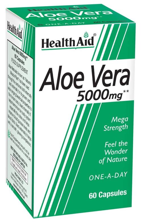 Aloe Vera 5000mg Capsules - 60 Capsules