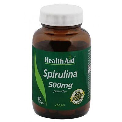 Comprimidos de espirulina 500 mg