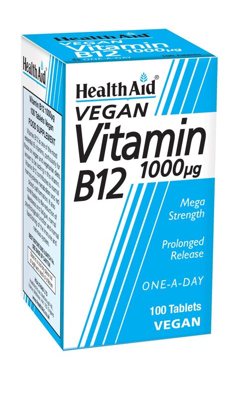 Vitamin B12 (Cyanocobalamin) 1000µg Tablets - 100 Tablets