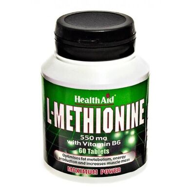 L-Methionine 550mg + Vitamin B6 Tablets