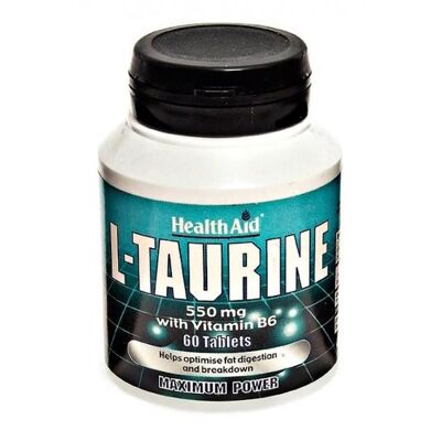 Tabletas de L-Taurina 550mg + Vitamina B6