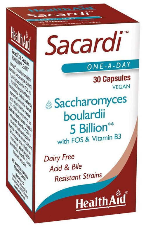 Sacardi  (Saccharomyces boulardii) Vegicaps