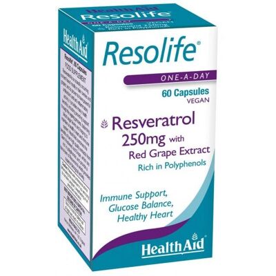 Cápsulas de Resolife® (resveratrol 250 mg)
