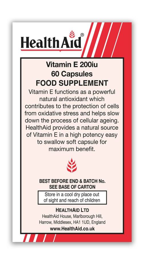 Vitamin E 200iu Vegicaps - 100 Capsules