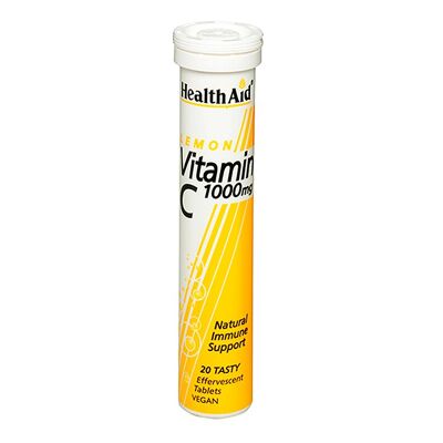 Vitamina C 1000 mg - Tabletas efervescentes (sabor a limón)