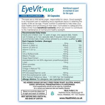 Gélules EyeVit Plus 2