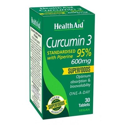 Curcumina 3 comprimidos de 600 mg