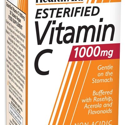Vitamina C esterificada en tabletas de 1000 mg