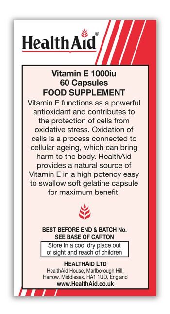Vitamine E 1000iu Capsules - 30 Capsules 4