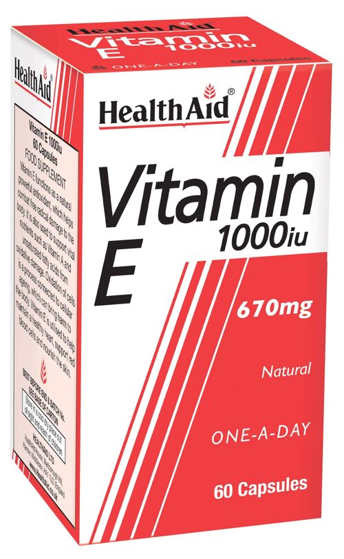 Vitamin E 1000iu Capsules - 60 Capsules