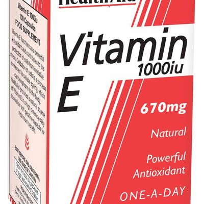 Cápsulas de vitamina E 1000iu - 100 cápsulas