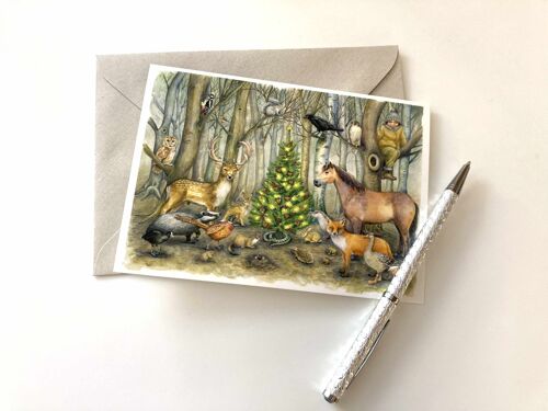 Woodland Scene A6 Christmas Card