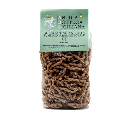 Pasta corta di Tumminia - Busiata trapanese 100% integrale 500g