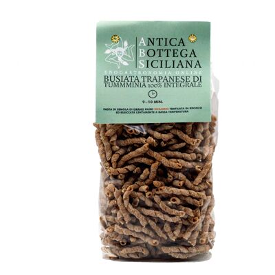 Tumminia short pasta - Busiata from Trapani 100% wholemeal 500g