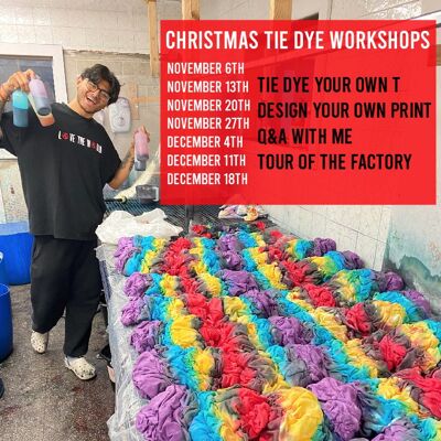 Tie dye workshop with ceo dhillan b