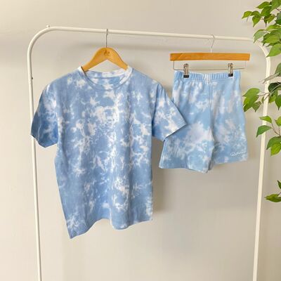 Junior Denim Cloud T-shirt & Cycle Shorts