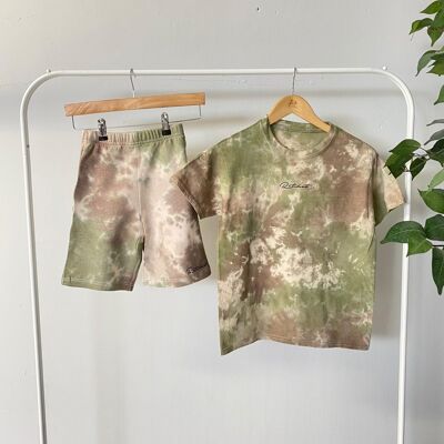 Junior Camo Tee & Jogger Shorts Set