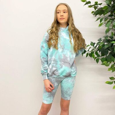 Junior Aqua Fresh Co-ord Hood & Cycle Shorts