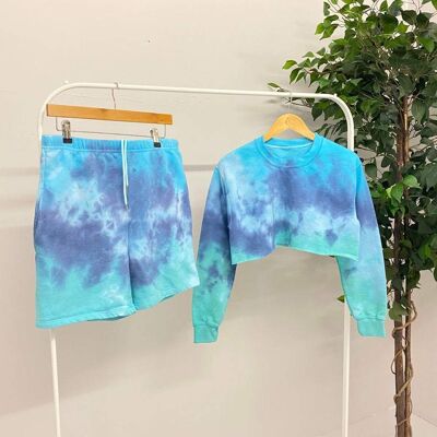 Blue Wave Short and Crop Sweat