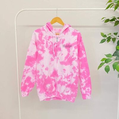 Pink Cloud Zip Hood